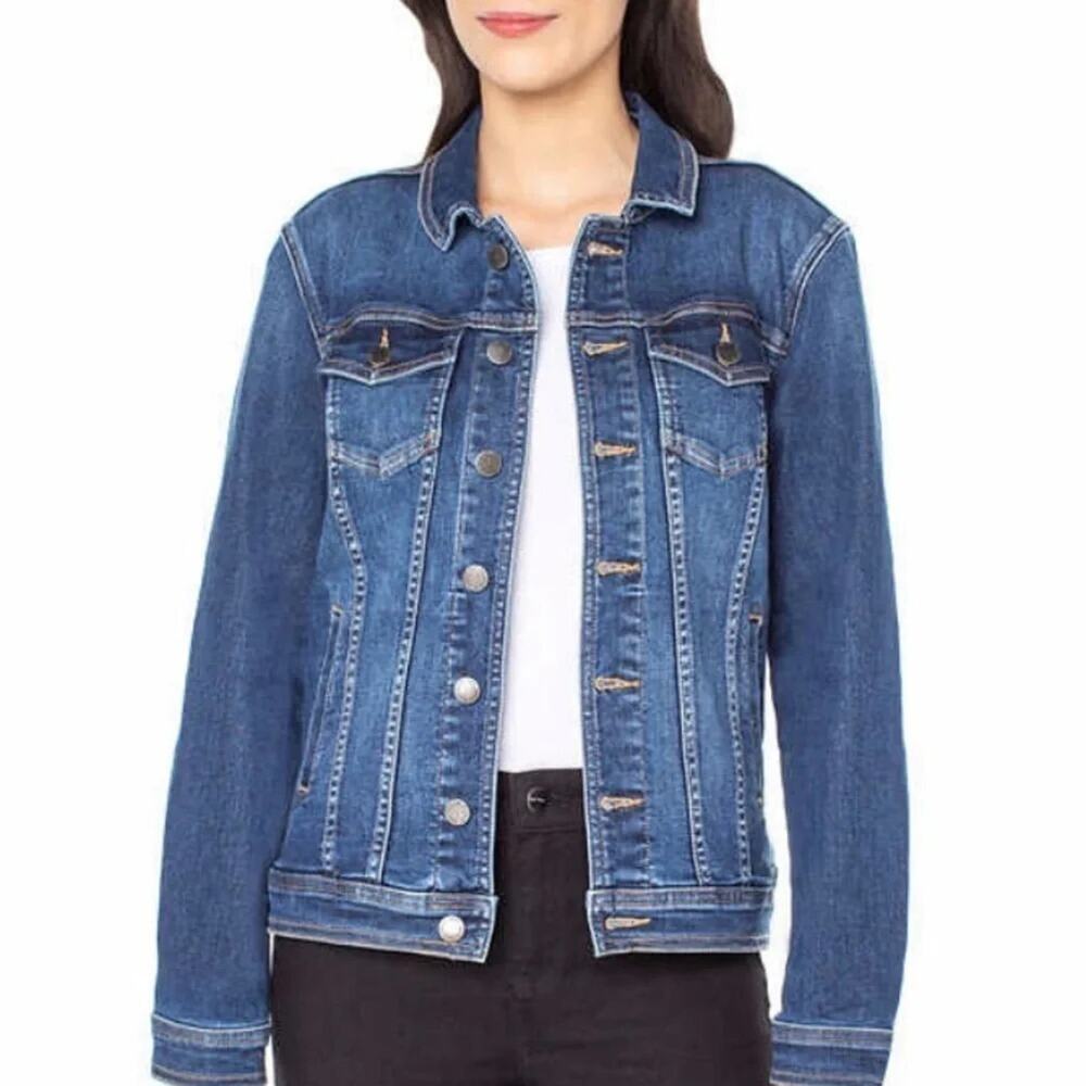 Well Worn Women's Jean Jacket Denim Blue Size Small NWT